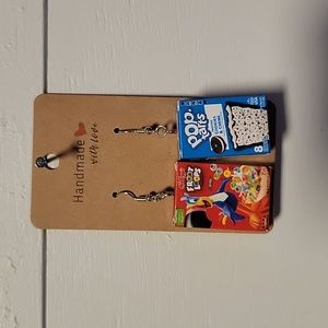 Handmade "Breakfast of a 90s Kid" Earrings